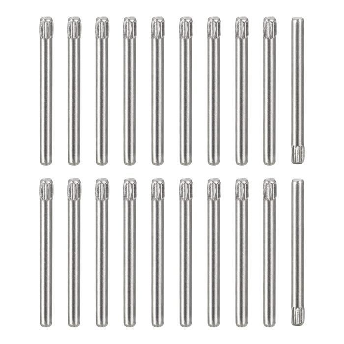 Sourcing Map 2.5x18mm 304 Inox Acier Goupilles 20pcs Molette Tête Plat