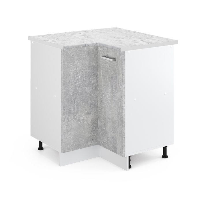 Meuble dangle R-Line 75.6cm PT Marbre Béton/Blanc Vicco 30245
