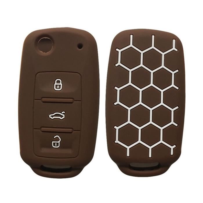 Porte-Clés Double Anneau Pour Télécommande Voiture - Homme - Bleu Élégant
