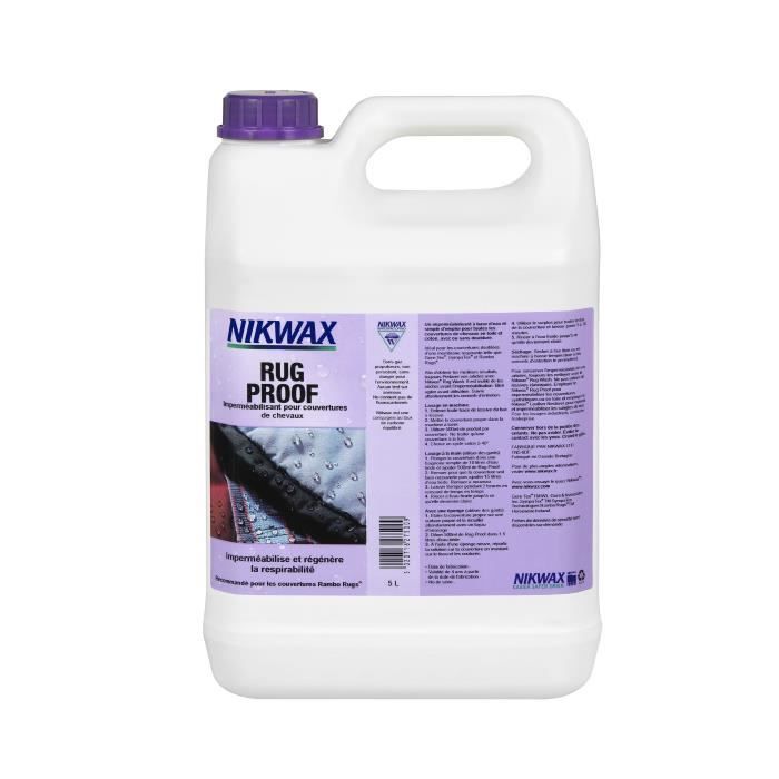 nikwax impermeabilisant par trempage pour les couvertures et chemises de chevaux rug proof 5 l cdiscount au quotidien