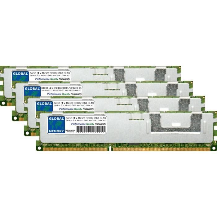 国内在庫 64?GB 4?x 16?GB ddr3?1866?MHz pc3???14900?ECC RDIMM FOR APPLE MAC PRO  6,1 matzi27.com