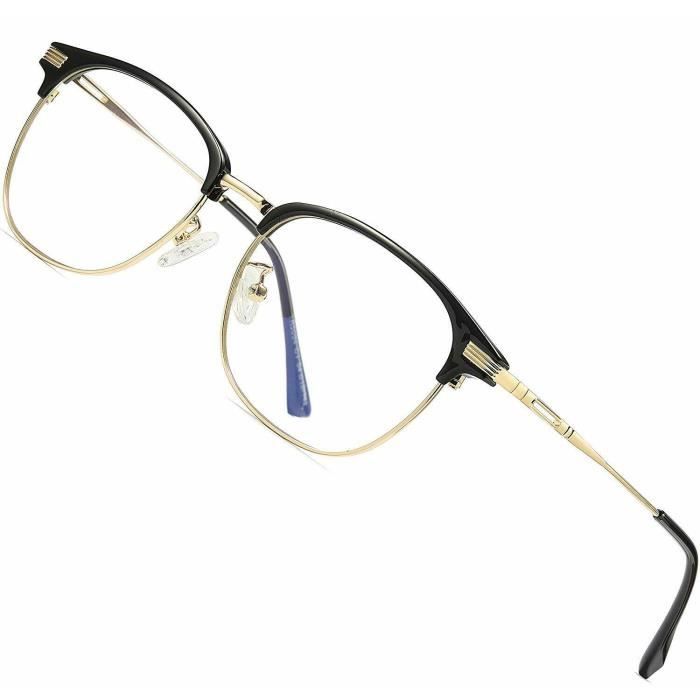 LUNETTE ANTI LUMIÈRE BLEUE RONDE DORÉE