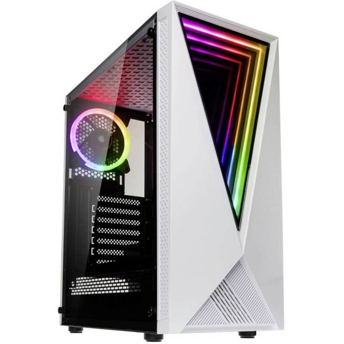 Tour midi Kolink VOID WHITE Boîtier gaming Boîtier blanc