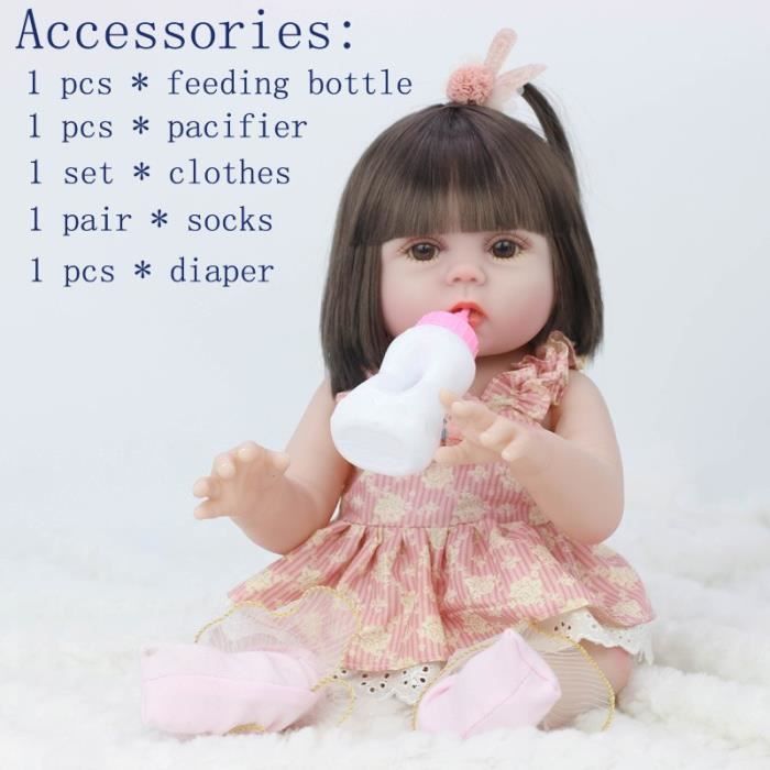 Poupees Poupons 53cm Poupees Peuvent Faire Pipi Bebe Bebe Poupee Reborn Simulation Bebe Poupees Silicone Souple Reborn Type 1 Cdiscount Jeux Jouets