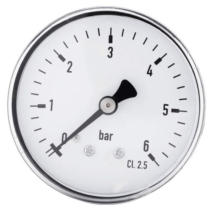 Manomètre Mini 0-160 PSI / 0-10 Bar - Filetage 1/8 NPT, Cadran 40mm, Pour Carburant, Air, Huile, Eau - 5