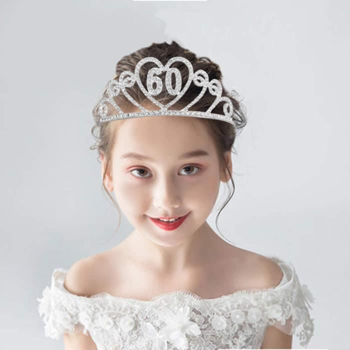Couronne Et Écharpe 40 Ans Anniversaire - Diadème Strass Et Ceinture Satin - Cadeau Femme