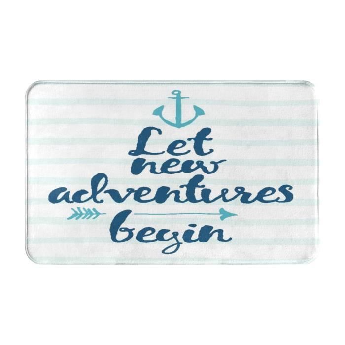 Tapis D Entree Paillasson Citation Calligraphique Dessinee A La Main Cuisine Chambre Salle De Bain Antiderapant 80x50cm Cdiscount Maison