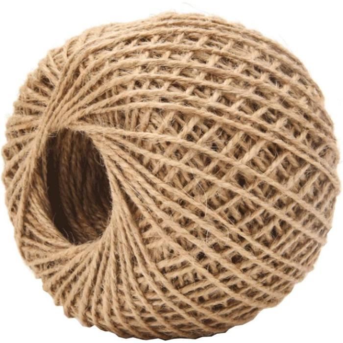 Corde En Jute Naturelle 12 Mm - 10 Mètres Fabriqué En Italie Pour Décoration Et Bricolage