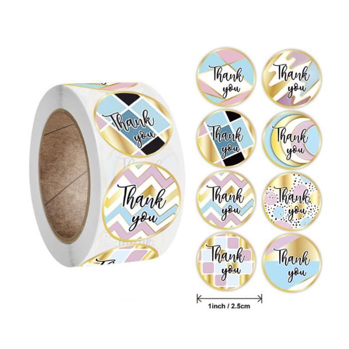 Lot De 500 Étiquettes Rondes Dorées - 3,8cm - Autocollants Pour Colis Ou Déco