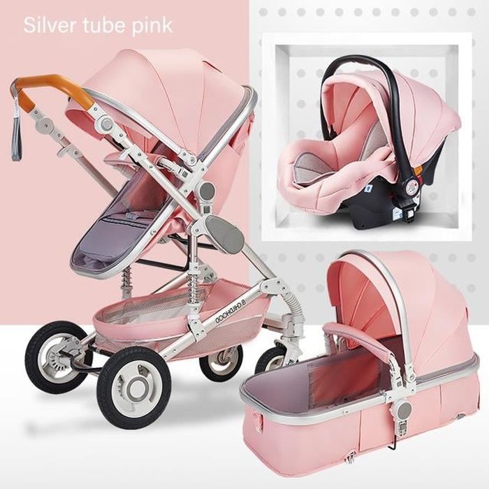 Luxe Bebe Poussette Haute Landview 3 En 1 Bebe Poussette Portable Bebe Poussette Bebe Landau Bebe Confort Pour Nouveau Ne Rose Cdiscount Puericulture Eveil Bebe