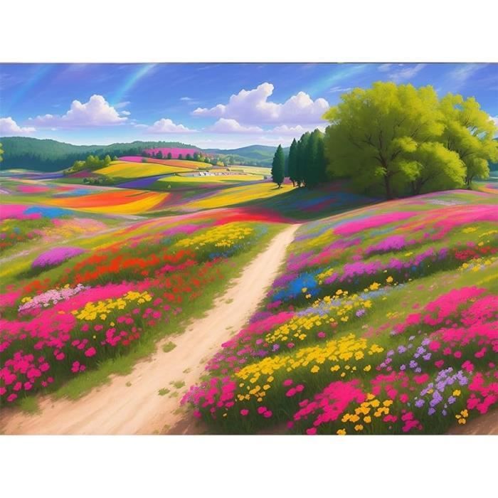 Puzzle 1000 pièces : Les Fleurs Sauvages - Jeux et jouets Art Puzzle