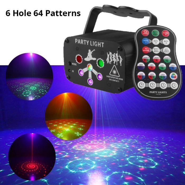 Alien Mini Projecteur Laser Disco Led Rechargeable Par Usb Son Uv Effet Stroboscopique Sur Scène