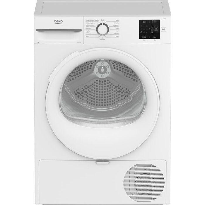 Sèche linge pompe à chaleur BEKO D3H19C01W 9 kg Inverter L60cm Classe C