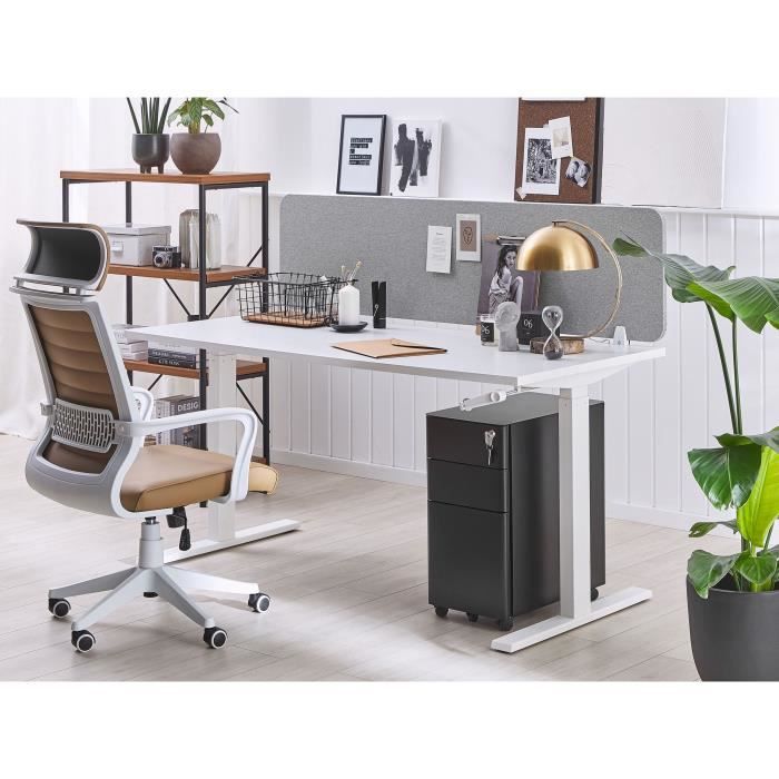 Séparateur De Bureau 80x40cm - Écran Visuel & Acoustique - Vert - Fixation Par Pince - Pour Open Space
