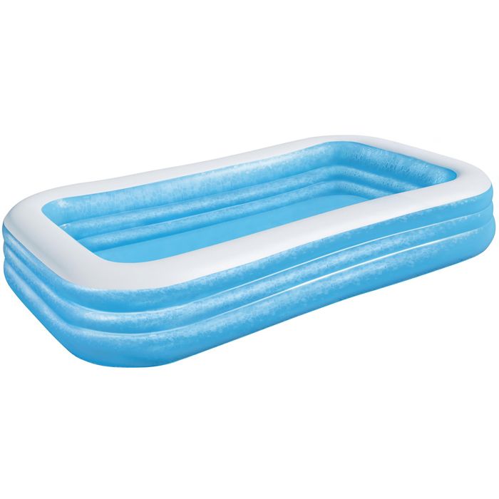 bestway piscine gonflable de luxe pour enfant et famille bleu 3 boudins 305x183x56 cm cdiscount jeux jouets