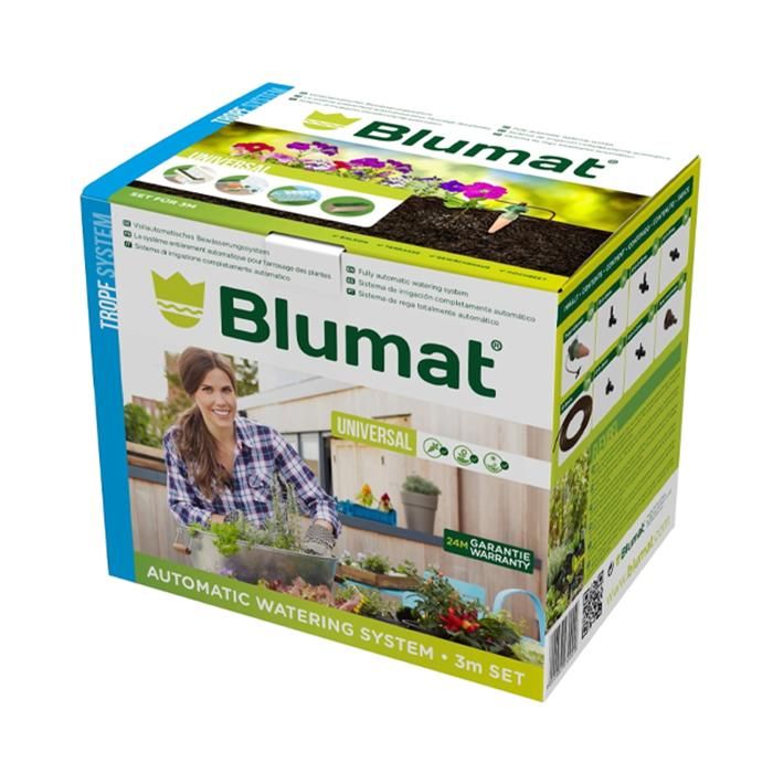 Blumat Syst&egrave;me d'arrosage automatique 3 m-kit de d&eacute;marrage - maron