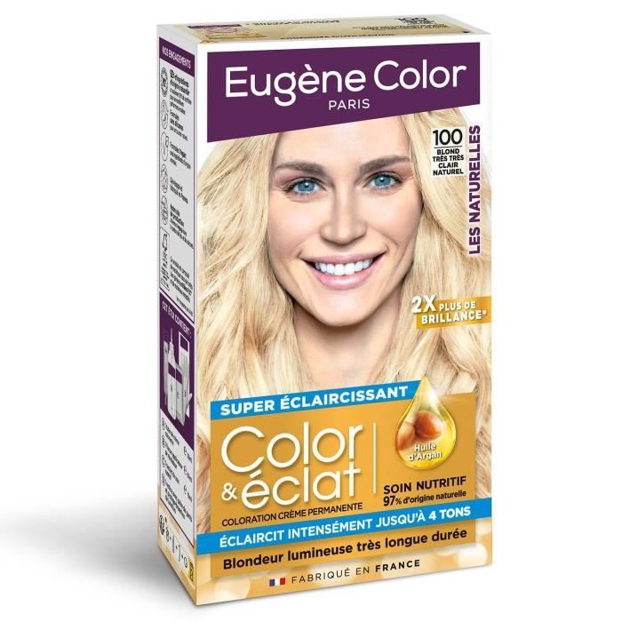 Eugène Color Les Naturelles Crème Colorante Permanente n°100 Blond Très Très Clair Naturel