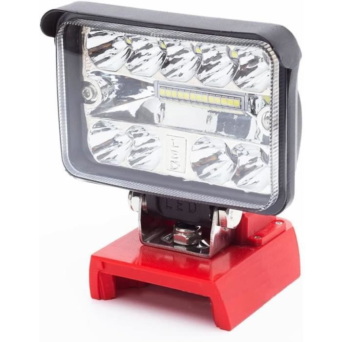 Lampe De Travail LED Pour Batterie Milwaukee 18V - Torche Atelier USB & TYPE-C - Neuve