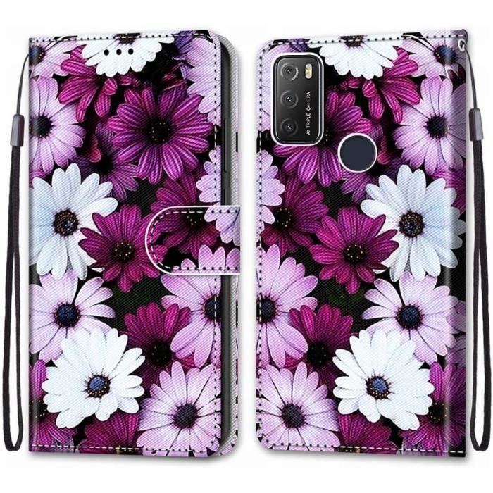 Custodia Morbida In Silicone TPU Per Alcatel 1S 2021 E 3L 2021 - Cover Ultrasottile Con Disegno Fiore Di Ciliegio, Trasparente, Antiurto, Protezione Completa - 2