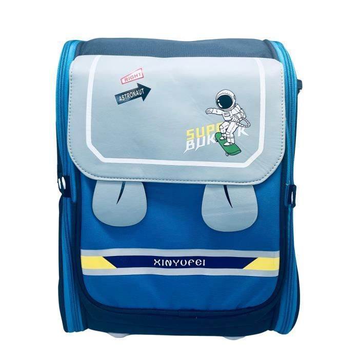 COM TE Sac Dos Astronaute Bleu Fonc Cartable Scolaire