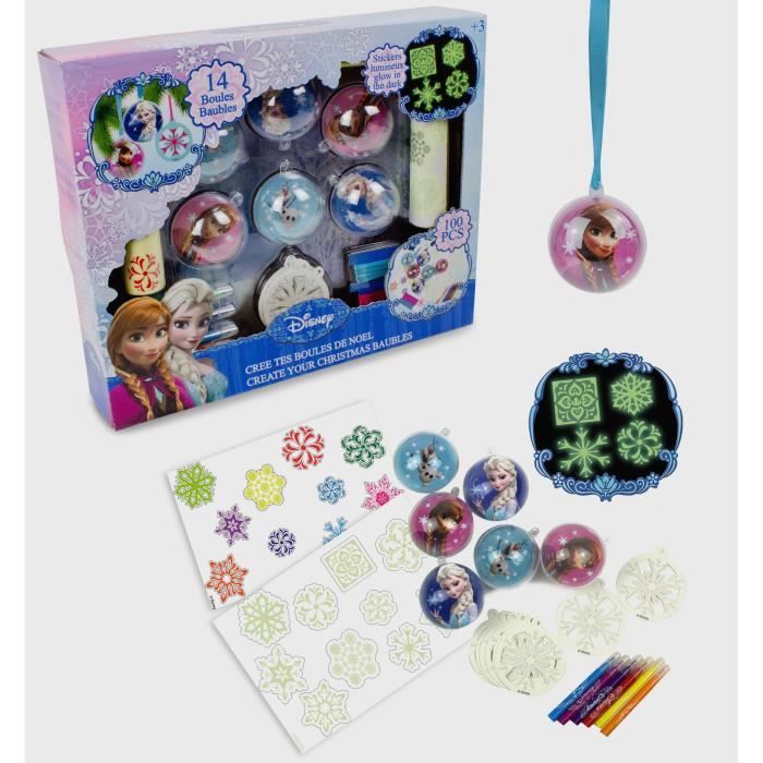 LA REINE DES NEIGES Crée tes Boules de Noël - Kit de Loisirs Créatifs -  Cdiscount Jeux - Jouets