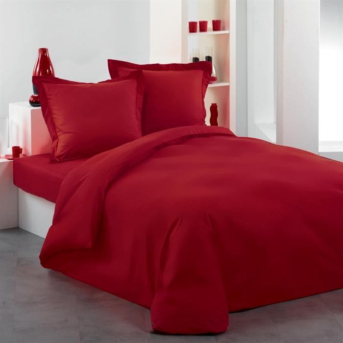 housse de couette rouge