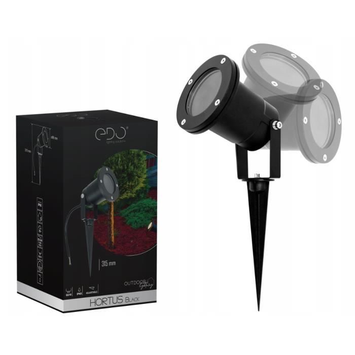 Ensemble De 6 Spots De Sol Extérieurs Modernes Noirs 35 Mm Orientables IP65 - Delux - Foto 10