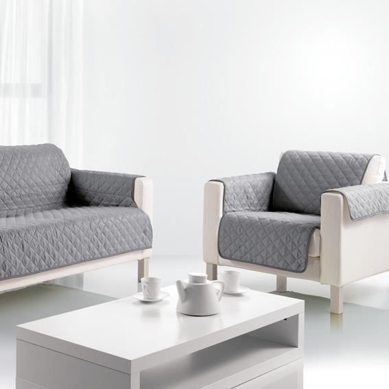 Protège Canapé 3 places Gris Les Ateliers du Linge