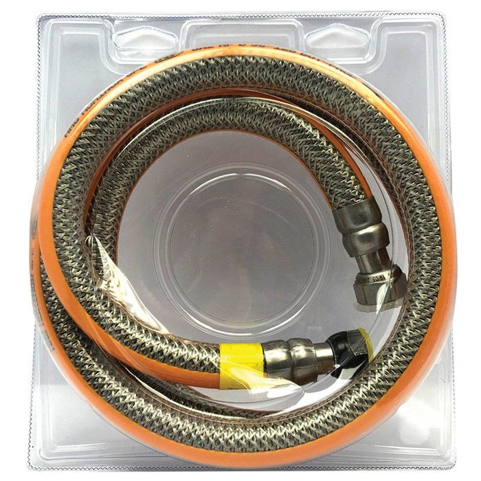 Flexible gaz butane / propane - Eurogaz - Embouts sertis - Validité 10 ans - 1.5m