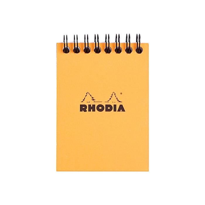 RHODIA Classic - Bloc notes - reliure à anneaux métalliques - A7