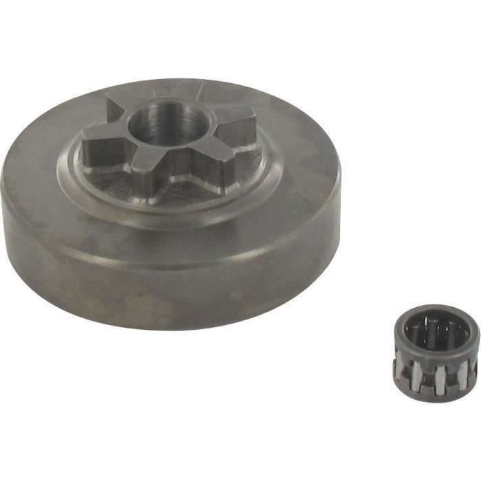 Pignon étoile 3/8 lp - 6 dents adaptable pour tronçonneuse ALPINA modèles p34, p350, p360, p361, p37