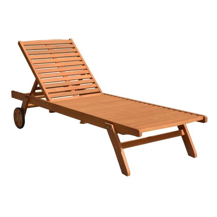 Finlandek Bain De Soleil En Eucalyptus Avec Roulette Et Tablette Lampo Achat Vente Chaise Longue Bain De Soleil Avec Tablette Cdiscount