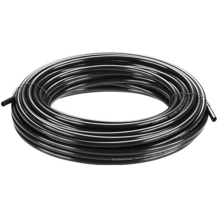 GARDENA Tuyau pour arrosage goutte à goutte 4.6mm – 15m Micro Drip® – Résistant UV – Surface et sous – 1350 20