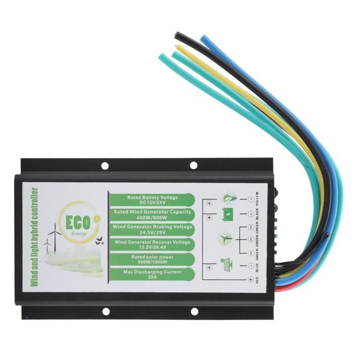 Régulateur MPPT Pour éolienne 12/24V 800W - SODIAL - Contrôleur Bleu