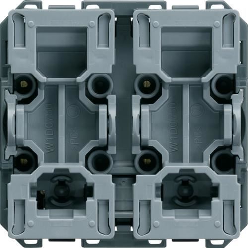Module Design Interrupteur Interrupteur - Hager - WXF300 - 2 modules - Anthracite - Design moderne ...