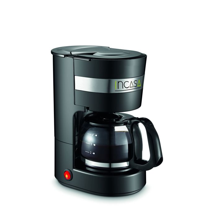 Cafetière - INCASA - Modèle Camping - 4 à 6 tasses - Prise allume-cigare 12V - Filtre lavable