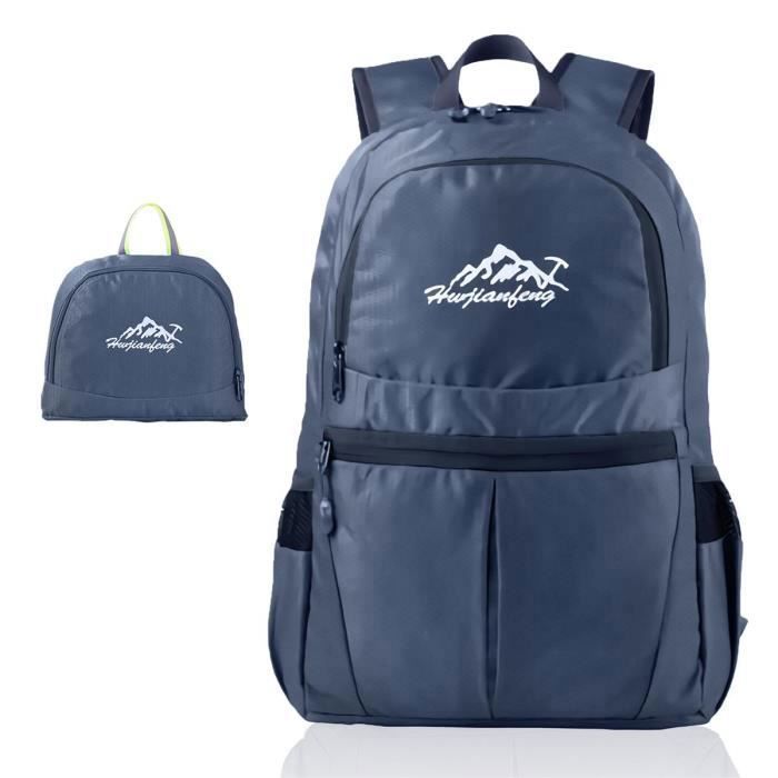 20L Sac à dos pliable, ultra léger imperméable petit sac à dos de