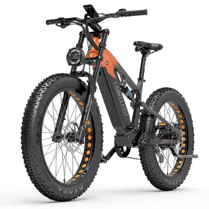 Velo electrique adulte LANKELEISI RV800PLUS 50km h Moteur 750W Autonomie 150km 26 pouces tout terrain VTC fat bike 48V20Ah Rouge Cdiscount Sport