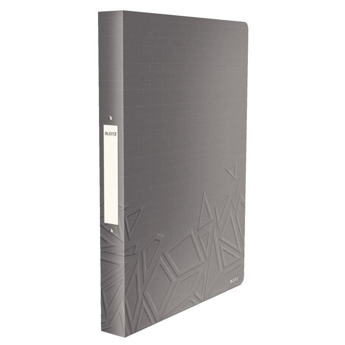 Favorit Classeur 4 Anneaux 30 Mm – Format 22×30 Cm Gris – Polypropylène Solide Pour A4 & 22×30, Usage Intensif Bureau & Études
