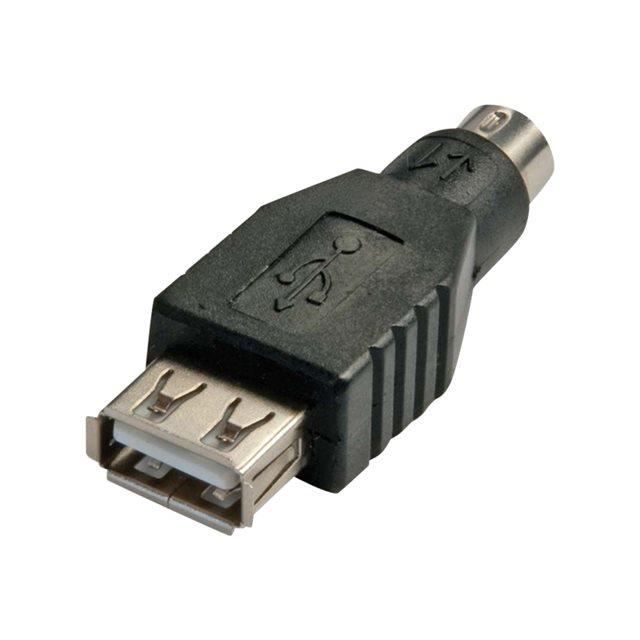 Adaptateur souris ou clavier USB-PS / 2 - LINDY - Noir - Moulé - USB ...