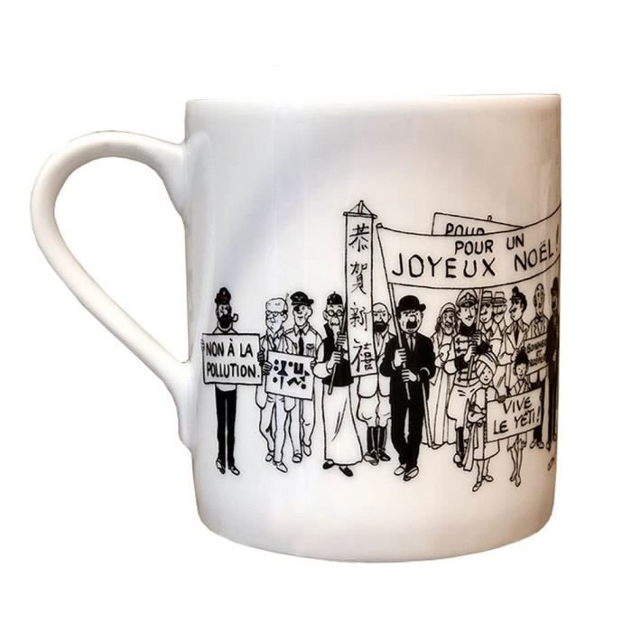 Tasse mug en porcelaine Tintin collection Carte de voeux 1972 (47976)