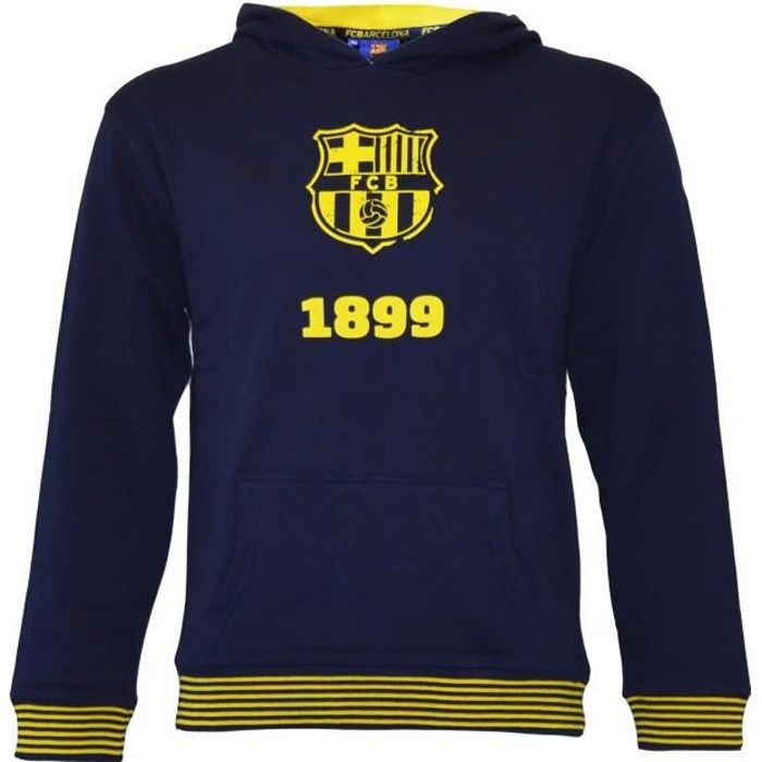 14 ans FC 100 /% polyester produit sous licence officielle Barcelona Sweat /à capuche Bar/ça