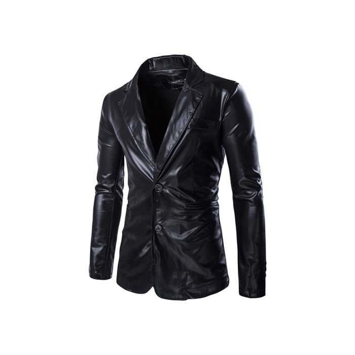 costume noir brillant