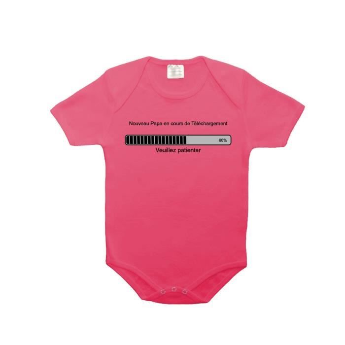 Body Bebe 100 Coton Nouveau Papa Telechargement Rose 18 23 Mois Rose Cdiscount Pret A Porter