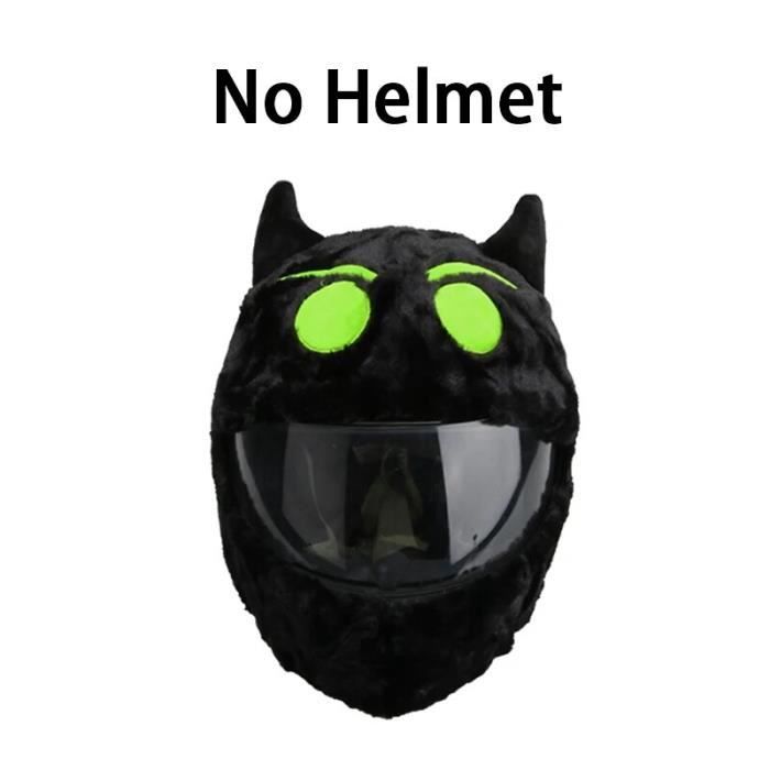 Housse De Casque Moto En Peluche Motif Animal Dessin Animé - Protection Anti-Poussière Amusante Et Confortable