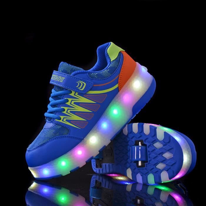Baskets Lumineuses Pour Enfants - Chaussures Qui Clignotent En Marchant - Idéal Cadeau Filles Garçons - 8