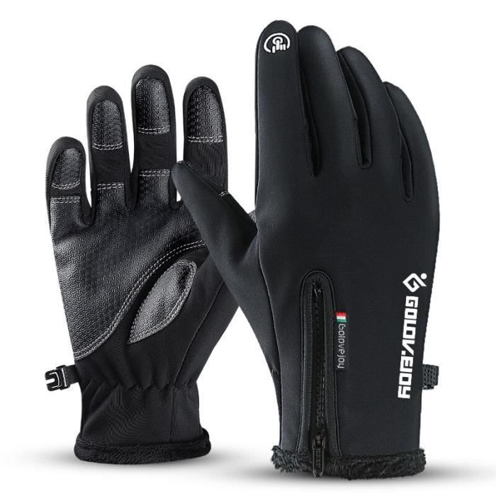 Gants D'hiver Imperméables Coupe-vent écran Tactile - Chauds Polaire - Unisexe Adultes - Activités Outdoor