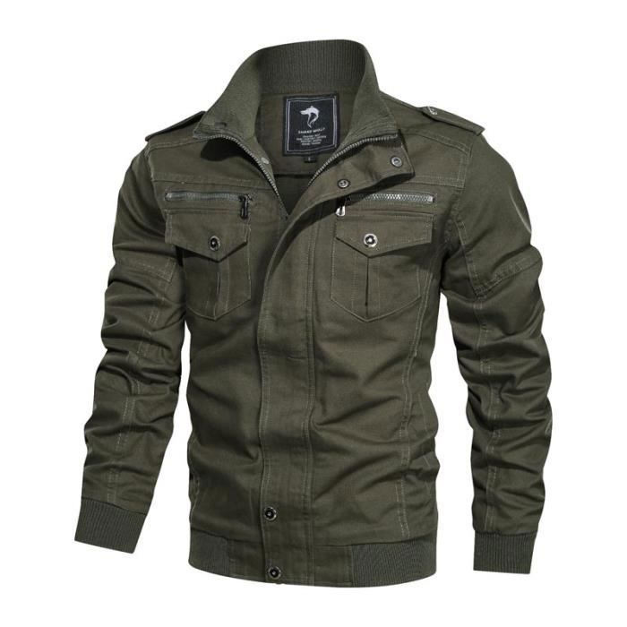 Veste De Mi-saison Homme - Cardigan Léger Patchwork, Col Montant, Fermeture éclair, Parfait Printemps Et Loisirs