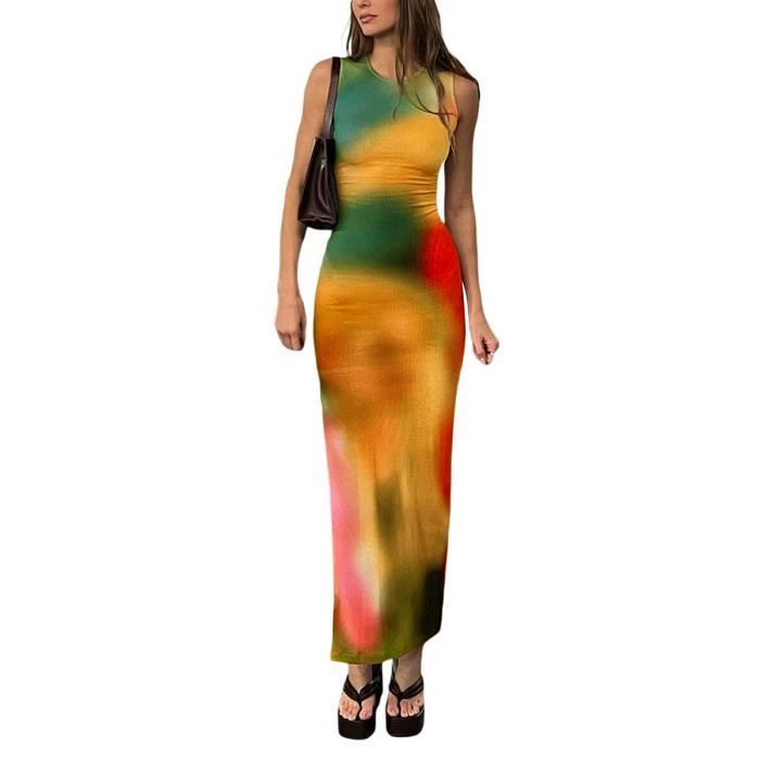 Halloween MéDiéVal Robe Maxi pour Femmes - Sans Manches, éPaule Froide, Steampunk, Corset Victorien - Imprimé Sanglant - VêTements Gothiques pour Fête d'Halloween