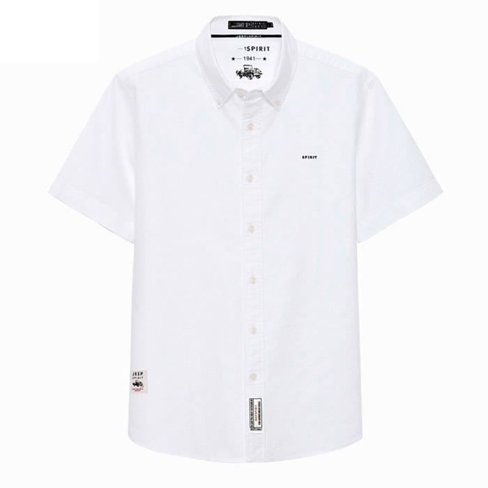 Chemise Cargo Homme Coleman Manches Courtes - Blanc - Taille M - Parfaite Pour Le Camping